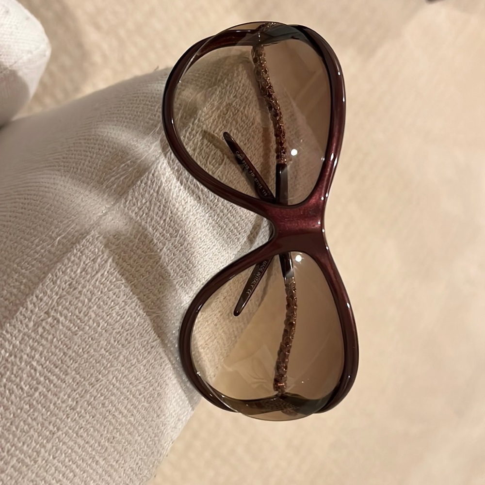 Roberto Cavalli crystal snake head sunglasses